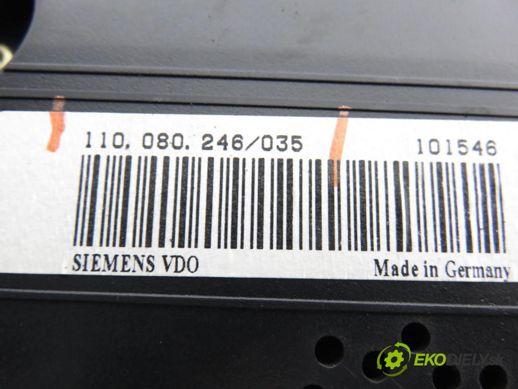 VW GOLF V (1K1) HB 2005 66,00 1.9 TDI PD 90 - BRU 1896,00 prístrojovka elektrický 1K0920851B ; 110080246035