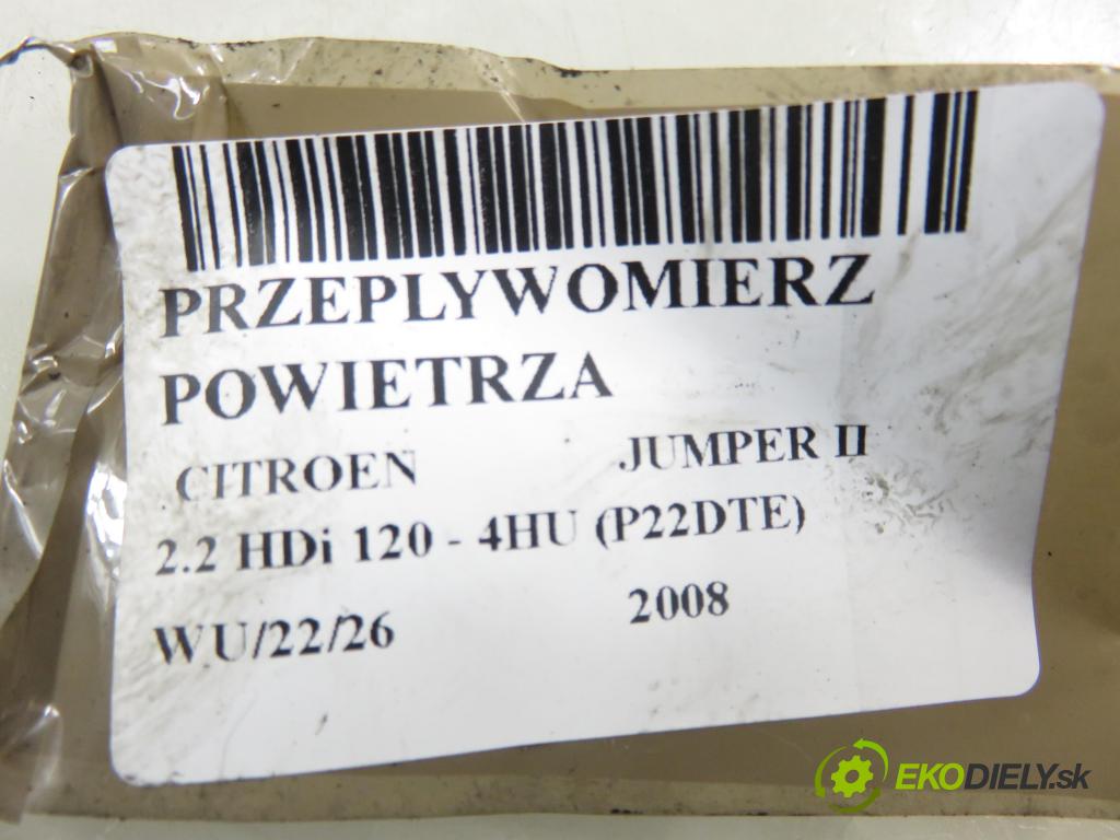 CITROEN JUMPER Skrzynia FURGON 2008 88,00 2.2 HDi 120 - 4HU (P22DTE) 2198,00 váha vzduchu vzduchu 6C1112B579AA