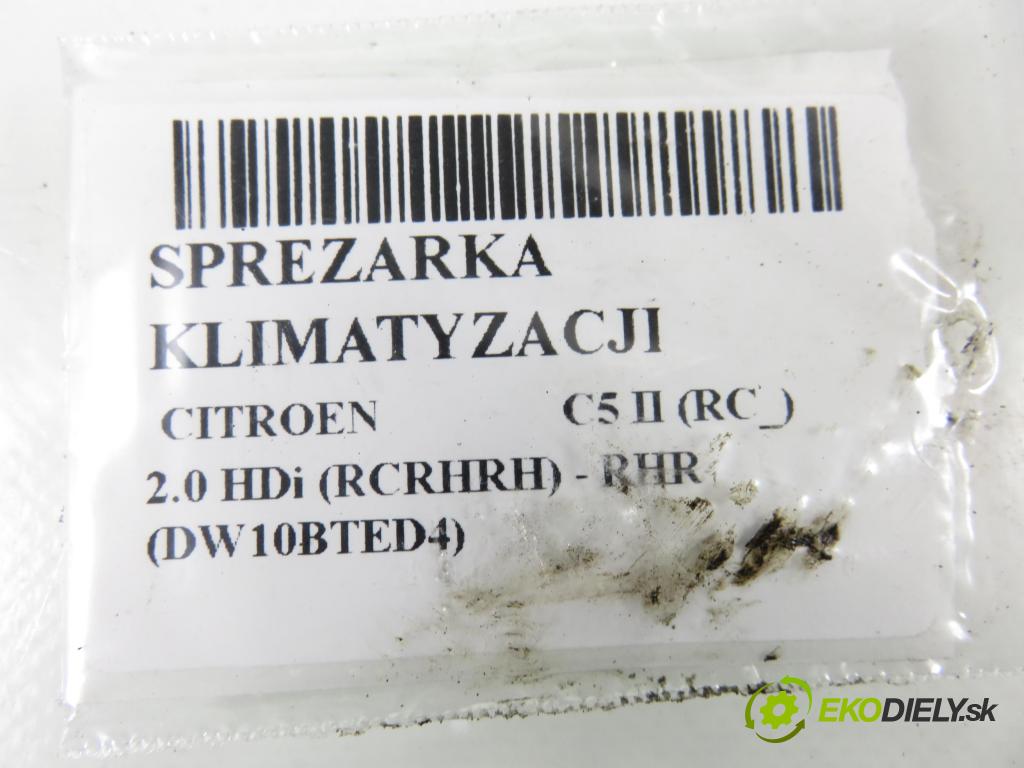 CITROEN C5 II (RC_) SEDAN 2005 100,00 2.0 HDi 136 - RHR (DW10BTED4) 1997,00 KOMPRESOR: klimatizace 9648138980 (Kompresor klimatizace)