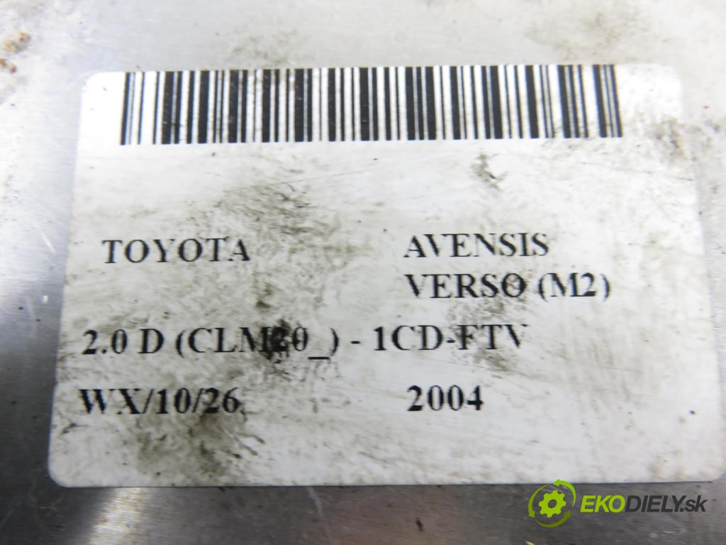 TOYOTA AVENSIS VERSO (_M2_) MINIVAN 2004 85,00 2.0 D (CLM20_) - 1CD-FTV 1995,00 řídící jednotka vstřiku 8987120030 ; 1310001041