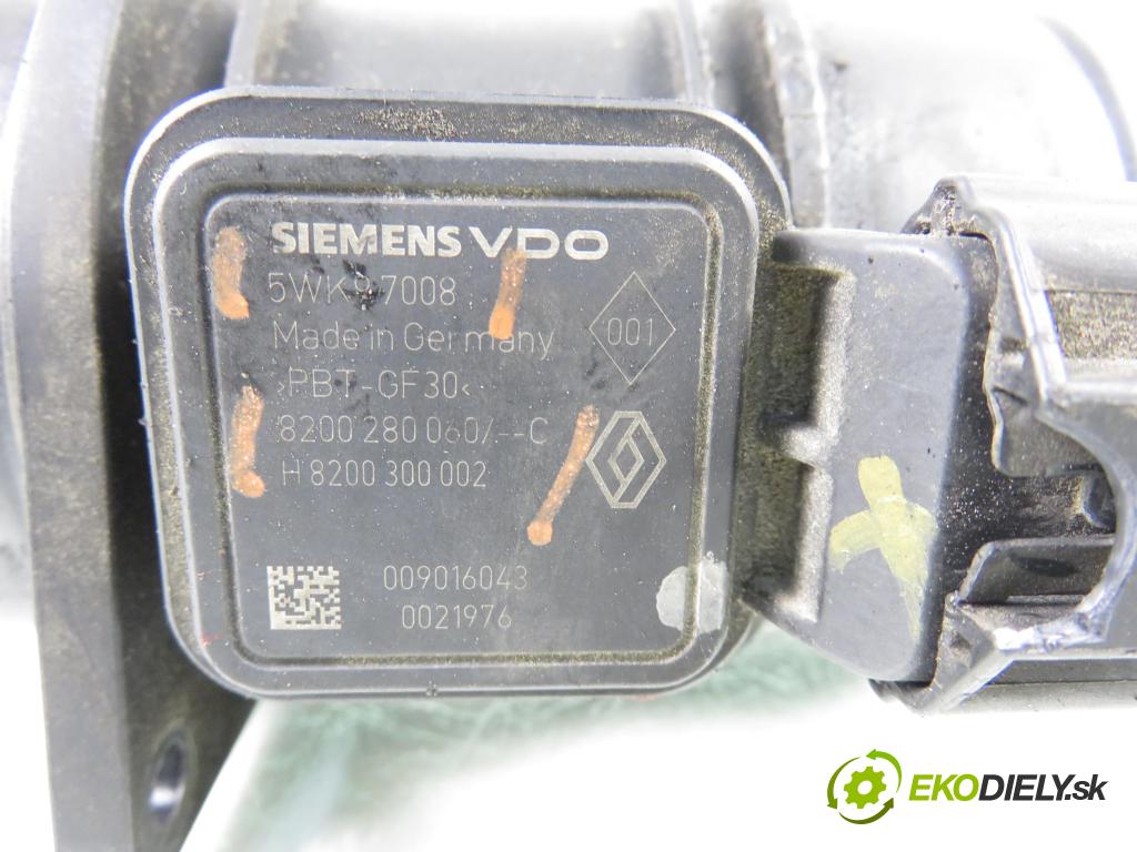 RENAULT SCENIC II (JM0/1_) MINIVAN 2006 78,00 1.5 dCi 106 - K9K 732 1461,00 váha vzduchu vzduchu 5WK97008 ; 82002800607C ; H8200300002