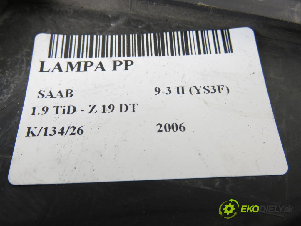 SAAB 9-3 (YS3F) SEDAN 2006 88,00 1.9 TiD - Z 19 DT 1910,00 světlo PP