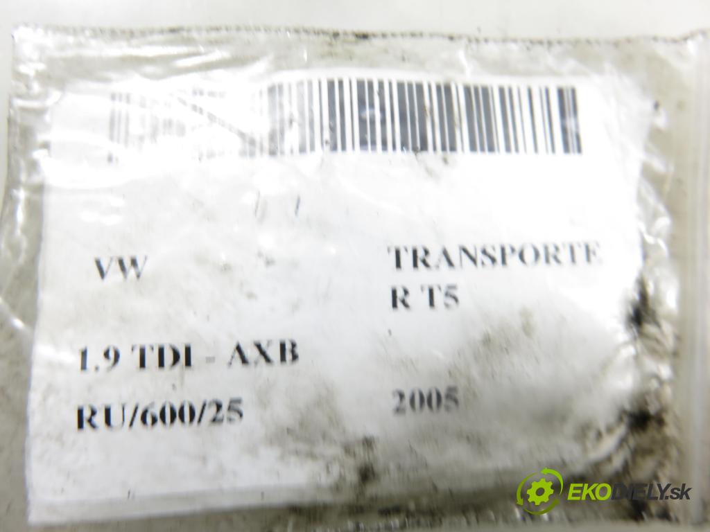 VW TRANSPORTER V Skrzynia (7HA, 7HH, 7EA, 7EH) FURGON 2005 77,00 1.9 TDI PD 105 - AXB 1896,00 vstříkovač 038130073AG ; 0414720215 (Vstřikovač paliva)