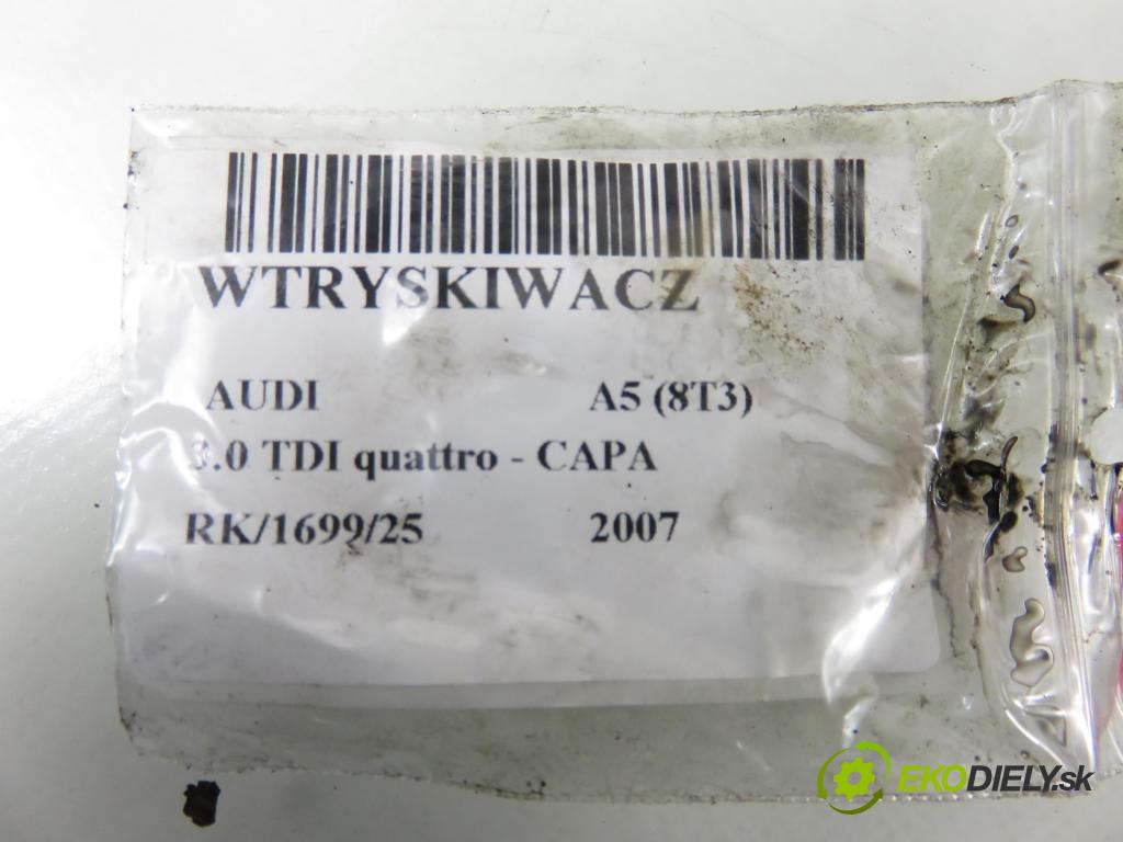 AUDI A5 (8T3) COUPE 2007 176,00 3.0 TDI quattro - CAPA 2967,00 vstrekovač 057130277AG ; 0445115058 (Vstrekovač paliva)