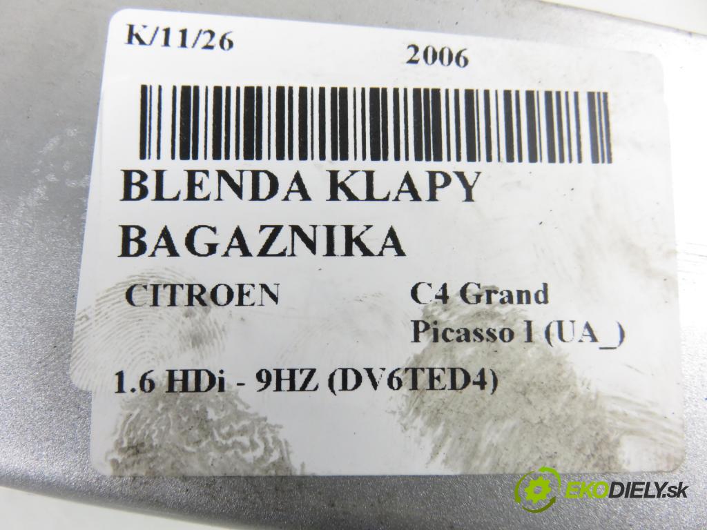 CITROEN C4 Grand Picasso I (UA_) MINIVAN 2006 80,00 1.6 HDi - 9HZ (DV6TED4) 1560,00 Zadné čelo dverí kufor 9654872877