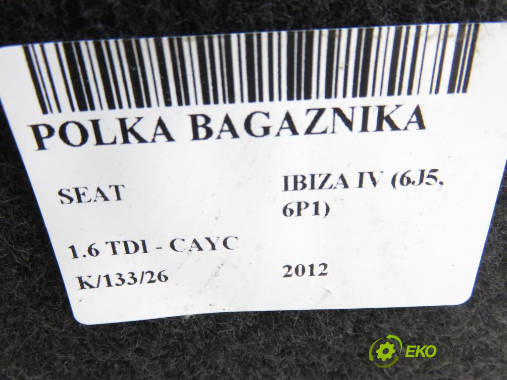 SEAT IBIZA IV (6J5, 6P1) HB 2012 77,00 1.6 TDI - CAYC 1598,00 POLKA: kufor 6J4867769D
