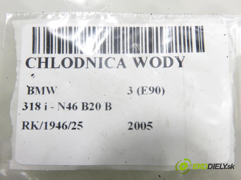 BMW 3 (E90) SEDAN 2005 95,00 318 i 129 - N46 B20 B 1995,00 chladič vody 7521931