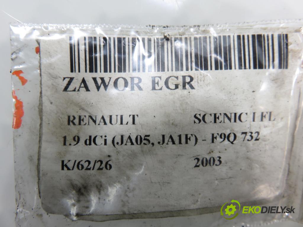 RENAULT SCENIC I (JA0/1_) MINIVAN 2003 75,00 1.9 dCi 102 - F9Q 732 1870,00 VENTIL: EGR