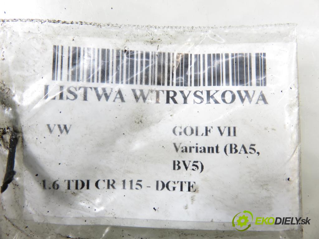 VW GOLF VII Variant (BA5, BV5) KOMBI 2019 850,00 1.6 TDI CR 115 - DGTE 1598,00 Lišta vstrekovacia 04L130764B ; 04L130089F ; 04L906054 (Vstrekovacia lišta)