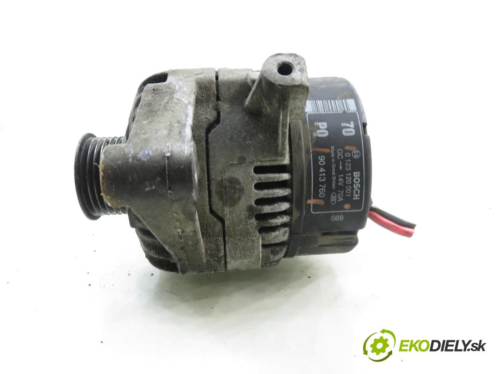 OPEL VECTRA B (J96) SEDAN 1996 74,00 1.6 16V 100 1598,00 Alternátor 0123120001 ; 90413760 (Alternátor)