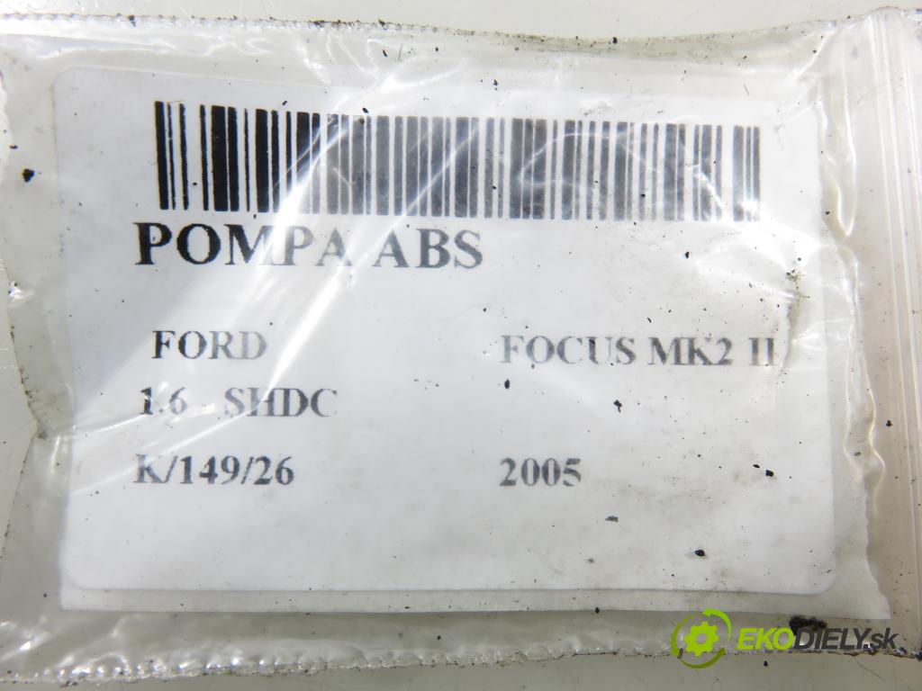 FORD FOCUS II (DA_, HCP) HB 2005 74,00 1.6 - SHDC 1596,00 pumpa ABS 10096001153 ; 3M512C405HA (Pumpa ABS)