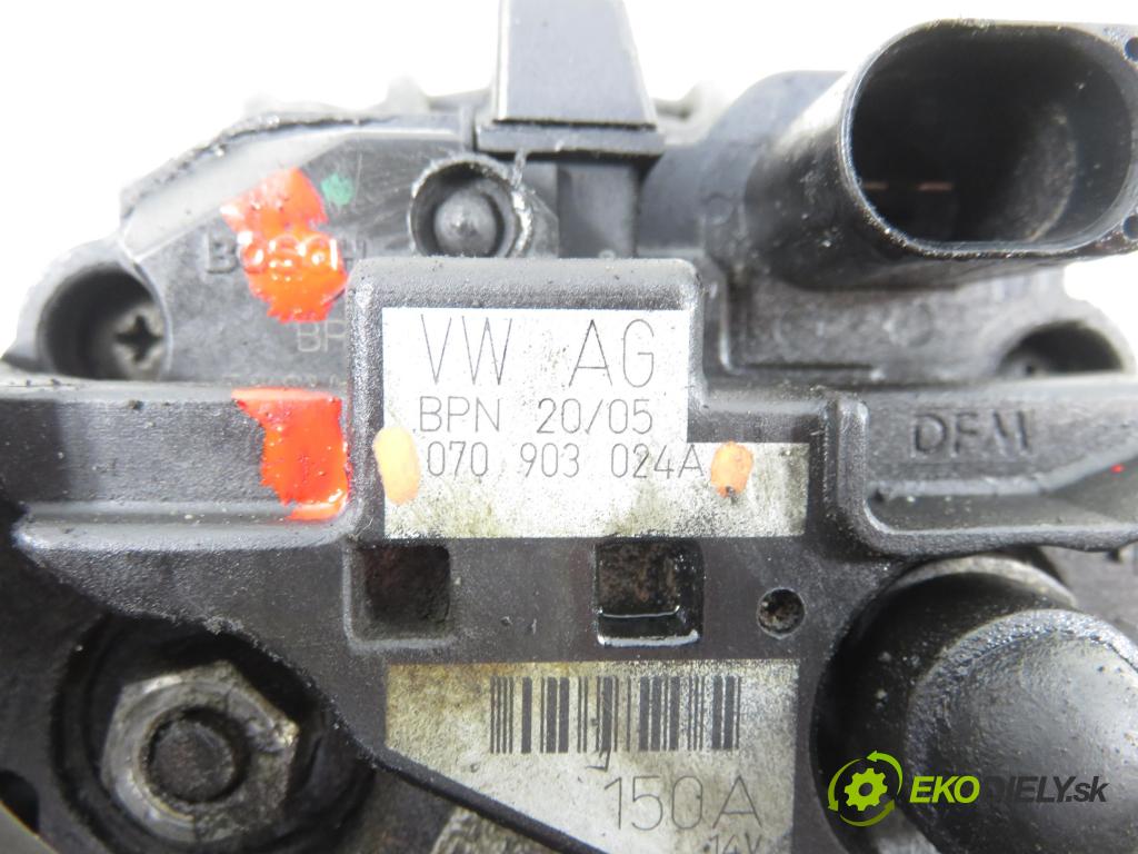 VW TRANSPORTER V Skrzynia (7HA, 7HH, 7EA, 7EH) FURGON 2006 96,00 2.5 TDI - AXD 2461,00 Alternátor 070903024A (Alternátor)