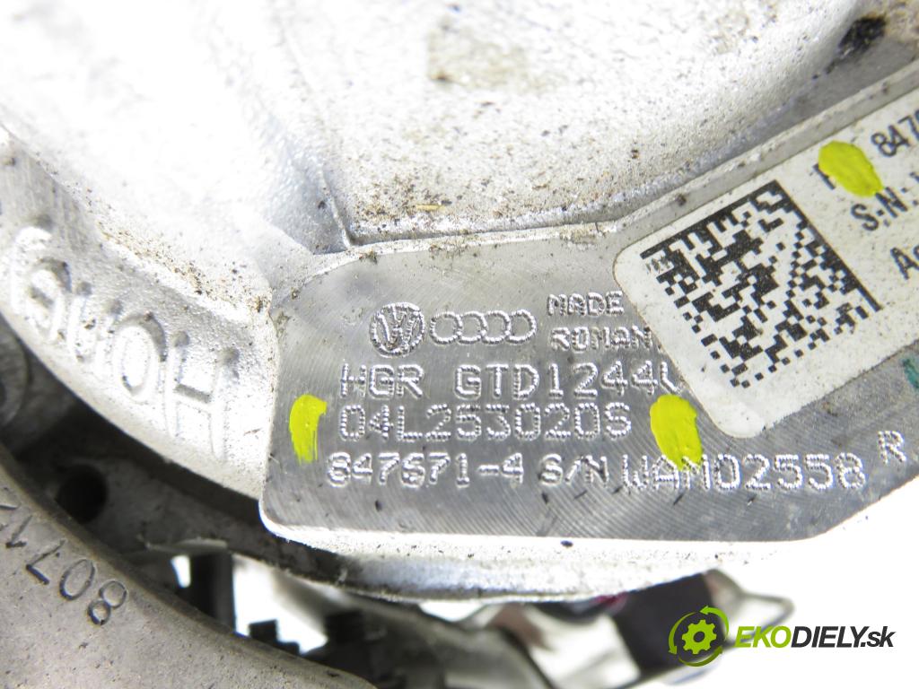 VW GOLF VII Variant (BA5, BV5) KOMBI 2019 850,00 1.6 TDI CR 115 - DGTE 1598,00 Turbodúchadlo 04L253020S ; 8476710004 (Turbodúchadlo (kompletné))