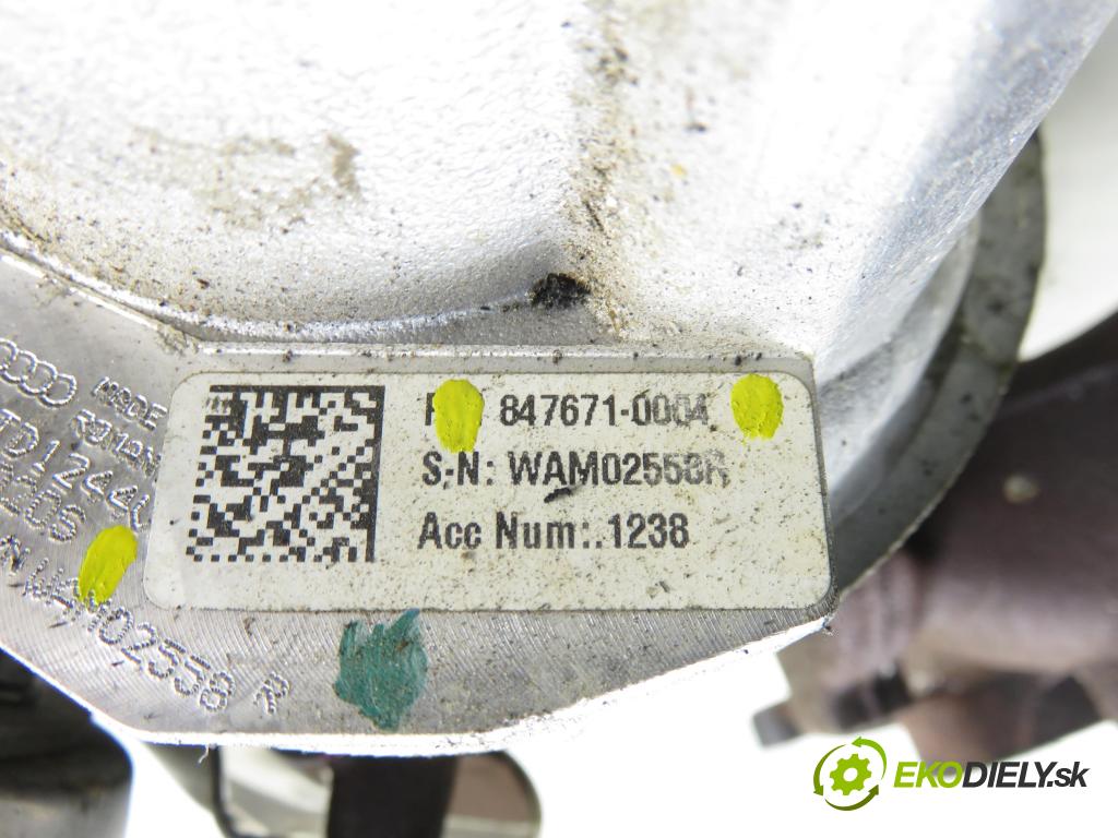 VW GOLF VII Variant (BA5, BV5) KOMBI 2019 850,00 1.6 TDI CR 115 - DGTE 1598,00 Turbodúchadlo 04L253020S ; 8476710004 (Turbodúchadlo (kompletné))