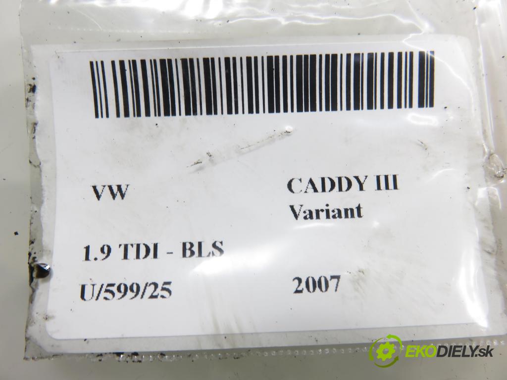 VW CADDY III Variant (2KB, 2KJ, 2CB, 2CJ) KOMBIVAN 2007 77,00 1.9 TDI PD 105 1896,00 Rúra intercoolera turba 3C0145762AT ; 3C0145840H