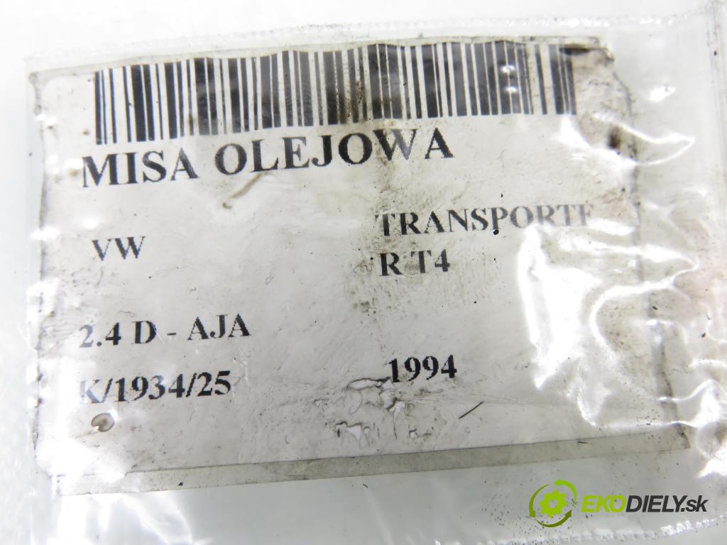 VW TRANSPORTER IV Skrzynia (70XA) KABINA/PLATFORMA 1994 55,00 2.4 D - AJA 2370,00 Vaňa olejová 074103603A (Olejová vaňa)
