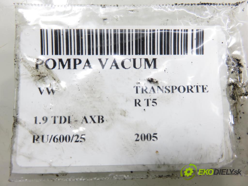 VW TRANSPORTER V Skrzynia (7HA, 7HH, 7EA, 7EH) FURGON 2005 77,00 1.9 TDI PD 105 - AXB 1896,00 Pumpa vákuová