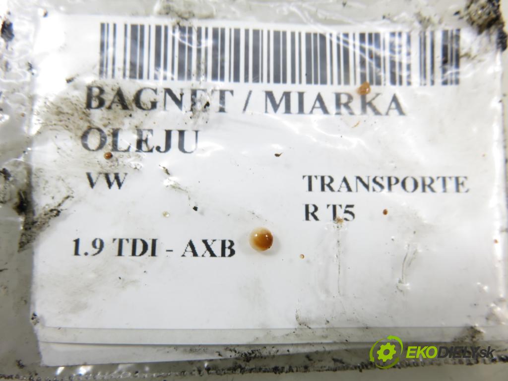 VW TRANSPORTER V Skrzynia (7HA, 7HH, 7EA, 7EH) FURGON 2005 77,00 1.9 TDI PD 105 - AXB 1896,00 Mierka / mierka oleja