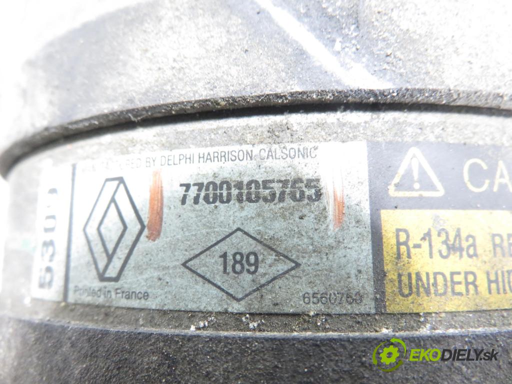 RENAULT SCENIC I (JA0/1_) MINIVAN 2003 75,00 1.9 dCi 102 - F9Q 732 1870,00 KOMPRESOR: klimatizácie 7700105765 (Kompresor klimatizácie)