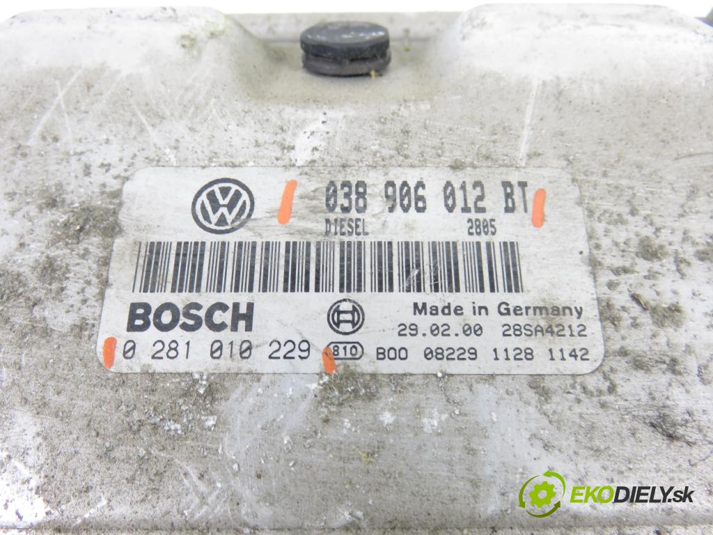 SEAT LEON (1M1) HB 2000 81,00 1.9 TDI - AHF 1896,00 Riadiaca jednotka Motor 038906012BT ; 0281010229