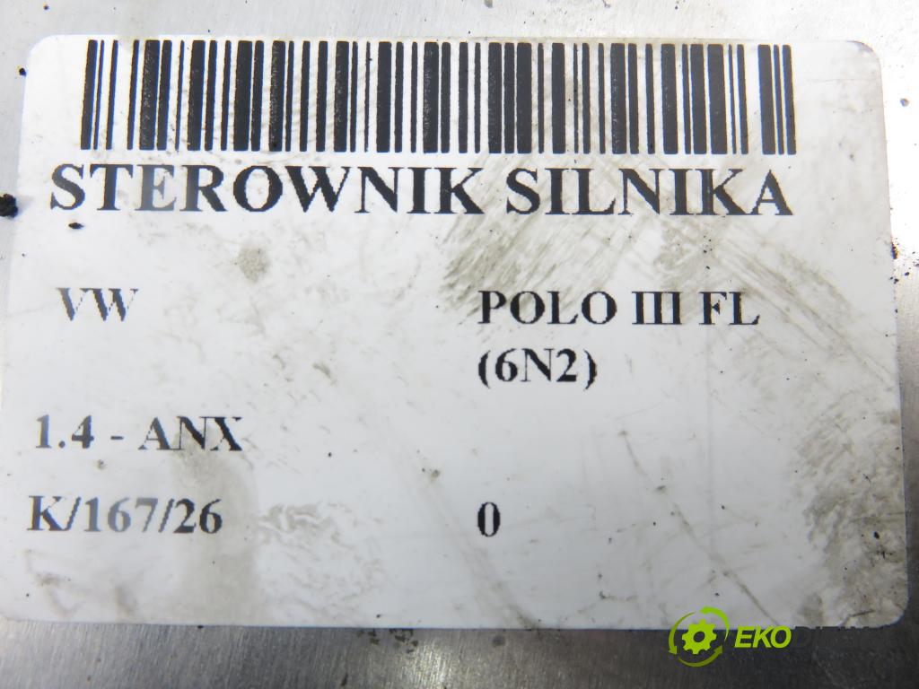 VW POLO (6N2) HB 2000 40,00 1.4 - ANX 1390,00 Riadiaca jednotka Motor 030906032AP ; 0261206751