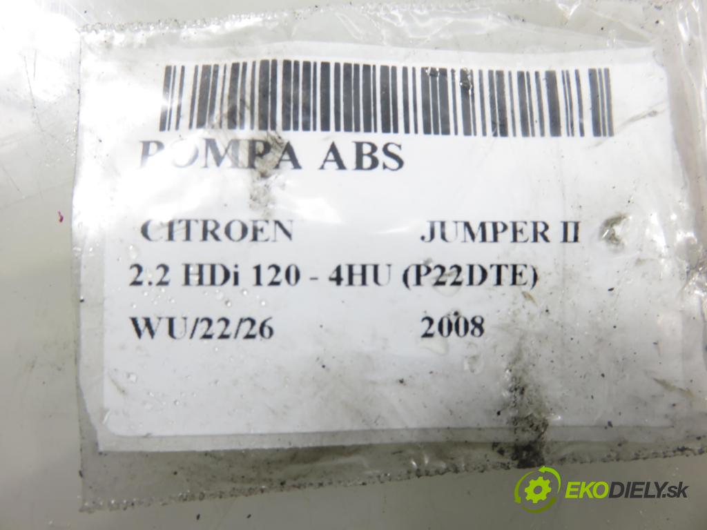 CITROEN JUMPER Skrzynia FURGON 2008 88,00 2.2 HDi 120 - 4HU (P22DTE) 2198,00 Pumpa ABS 0265800461 (Pumpa ABS)