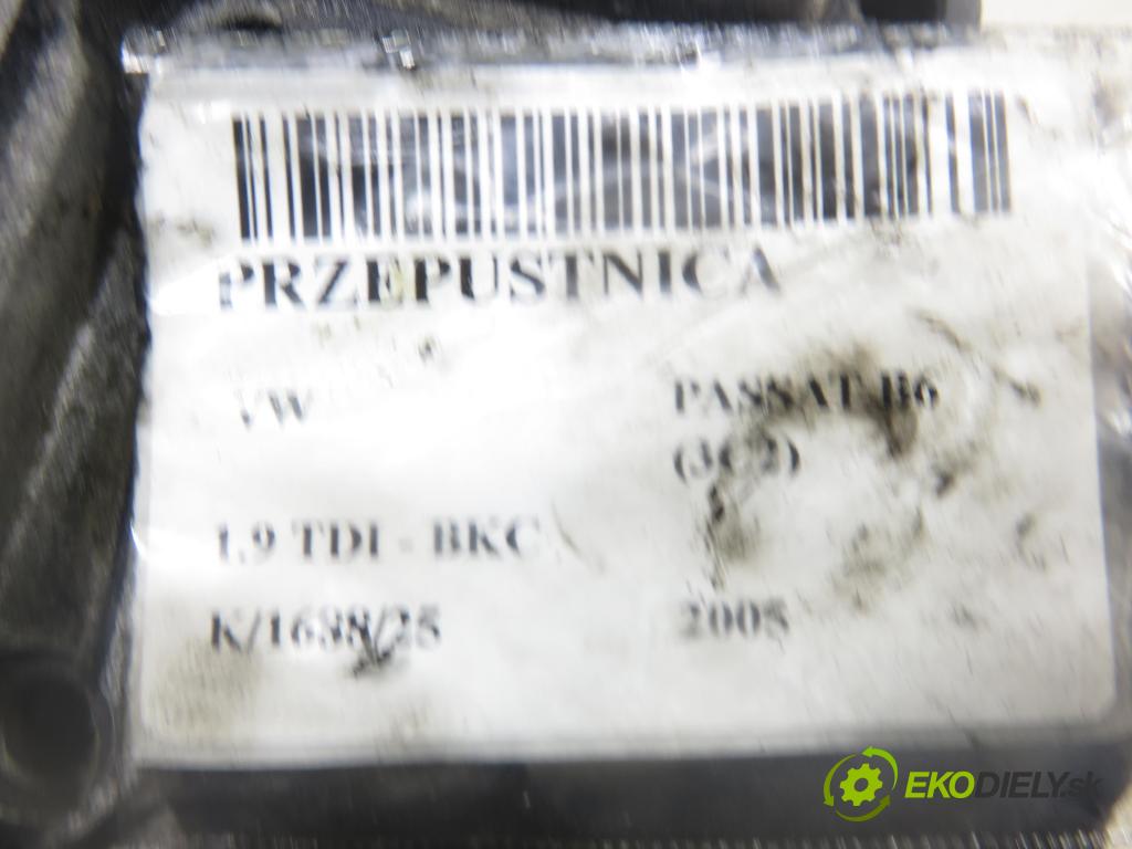 VW PASSAT B6 (3C2) SEDAN 2005 77,00 1.9 TDI PD 105 - BKC 1896,00 Škrtiaca klapka A2C53099815 ; 03G128063C (Škrtiaca klapka)