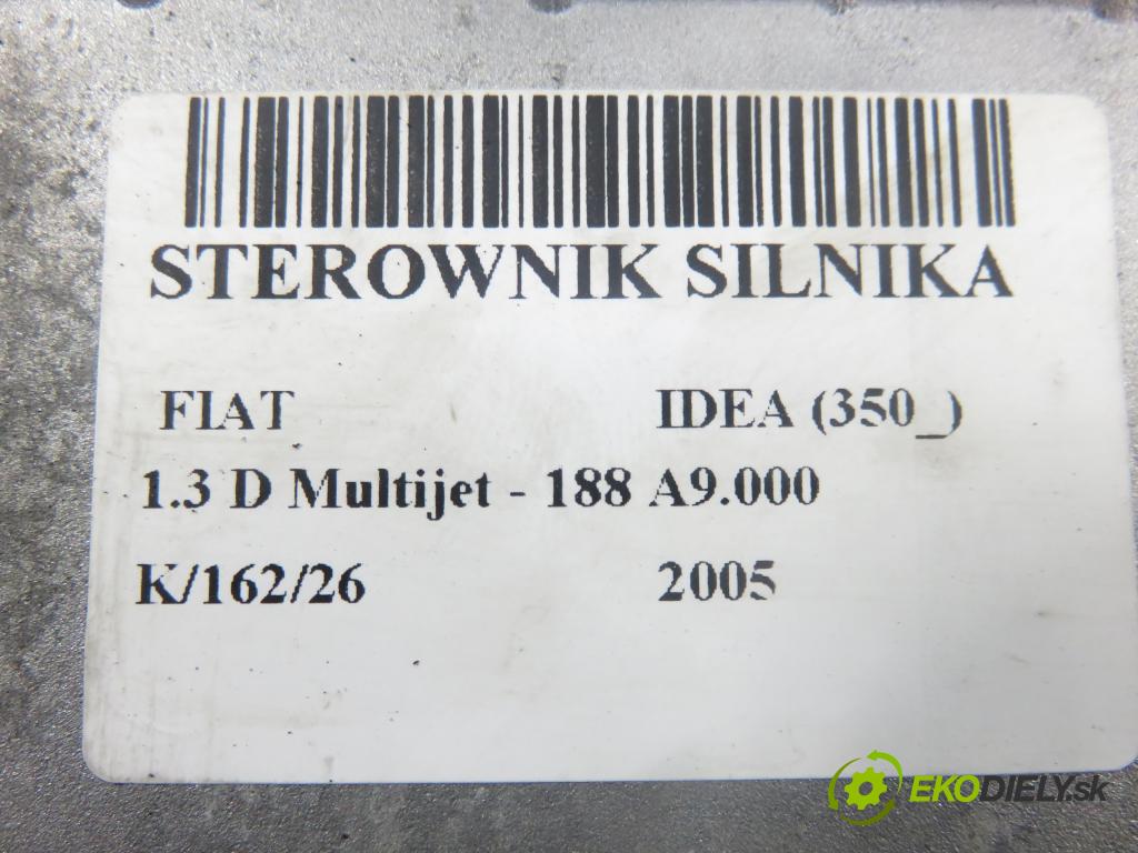 FIAT IDEA (350_) HB 2005 0,00 1.3 D Multijet - 188 A9.000 1248,00 Riadiaca jednotka Motor 55195818