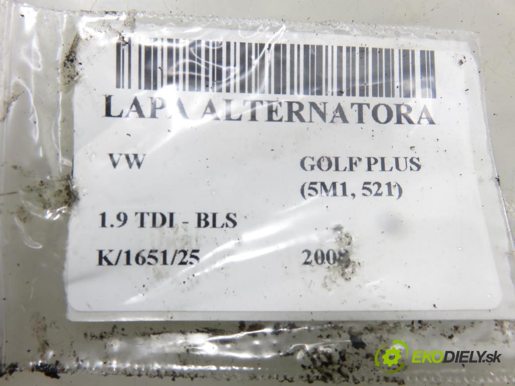 VW GOLF PLUS (5M1, 521) HB 2008 77,00 1.9 TDI - BLS 1896,00 Uchytenie alternátora 038903143AF