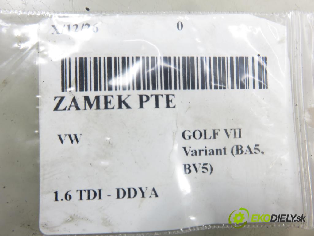 VW GOLF VII Variant (BA5, BV5) KOMBI 2019 850,00 1.6 TDI CR 115 - DGTE 1598,00 zámok PTE 5TA839016E