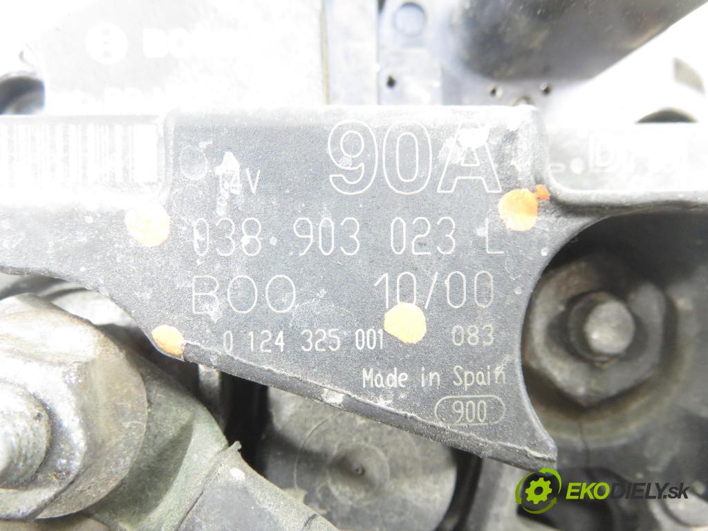 SEAT LEON (1M1) HB 2000 81,00 1.9 TDI - AHF 1896,00 Alternátor 038903023L ; 0124325001 (Alternátor)