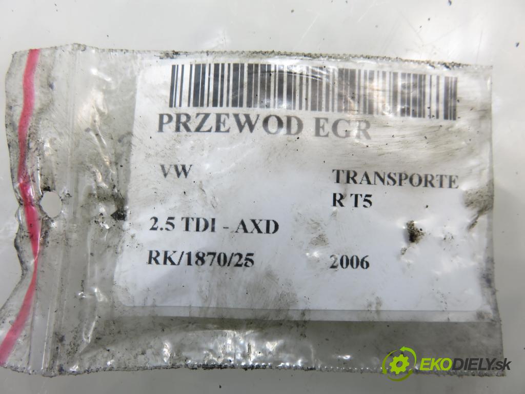 VW TRANSPORTER V Skrzynia (7HA, 7HH, 7EA, 7EH) FURGON 2006 96,00 2.5 TDI - AXD 2461,00 rúrka EGR 070131521AF