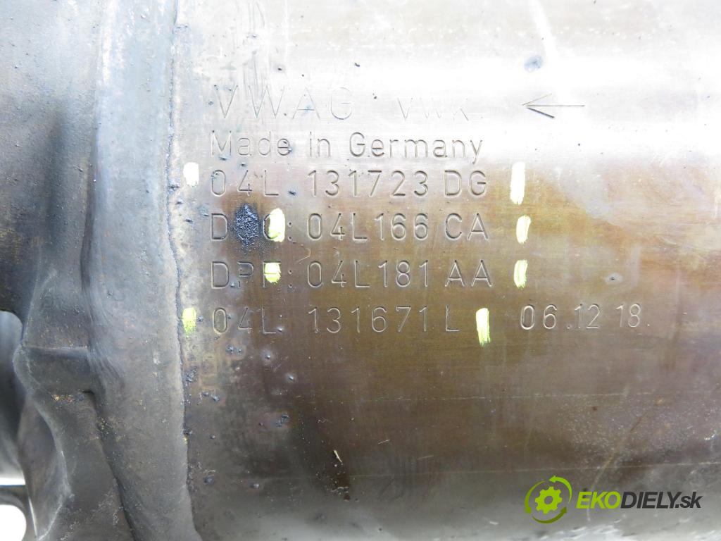 VW GOLF VII Variant (BA5, BV5) KOMBI 2019 850,00 1.6 TDI CR 115 - DGTE 1598,00 katalyzátor 04L131723DG ; 5Q0131705BG ; 04L131733D