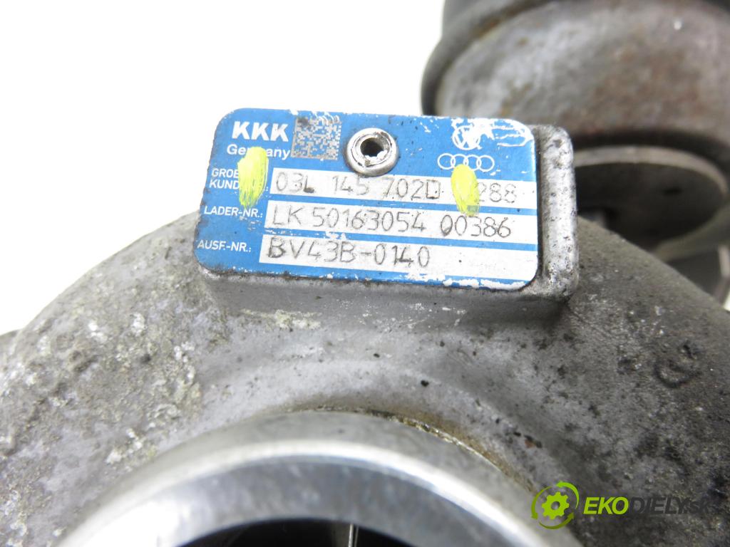 AUDI A4 Avant (8K5, B8) KOMBI 2009 105,00 2.0 TDI - CAGA 1968,00 Turbodúchadlo 03L145702D (Turbodúchadlo (kompletné))