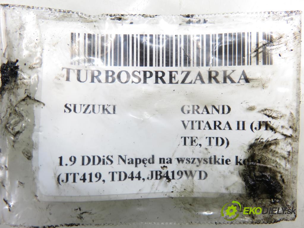 SUZUKI GRAND VITARA II (JT, TE, TD) SUV 2007 95,00 1.9 DDiS 129 4x4 - F9Q 264 1870,00 Turbodúchadlo 8200412717 (Turbodúchadlo (kompletné))