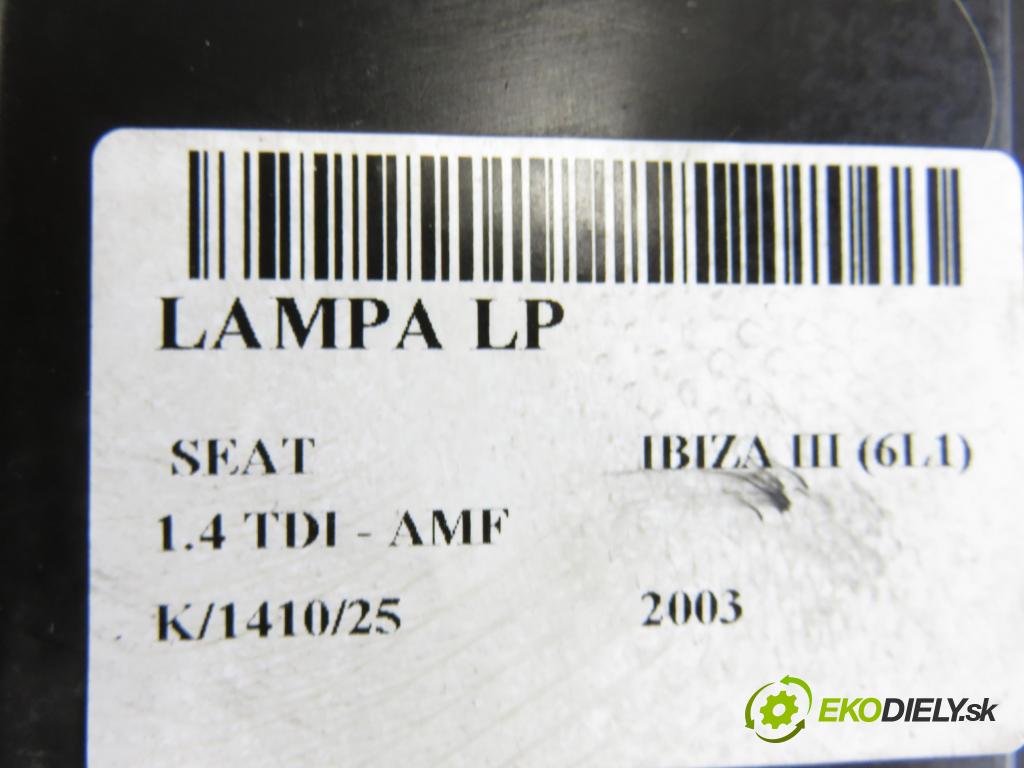 SEAT IBIZA III (6L1) HB 2003 55,00 1.4 TDI 75 - AMF 1422,00 Svetlo LP 6L1941005A