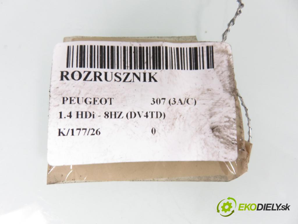 PEUGEOT 307 (3A/C) HB 2004 50,00 1.4 HDi - 8HZ (DV4TD) 1398,00 Štartér  (Štartér)