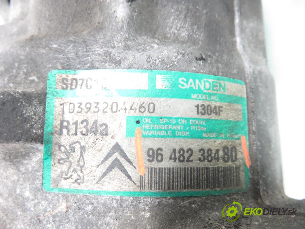 PEUGEOT 307 (3A/C) HB 2004 50,00 1.4 HDi - 8HZ (DV4TD) 1398,00 KOMPRESOR: klimatizace 9648238480 (Kompresor klimatizace)