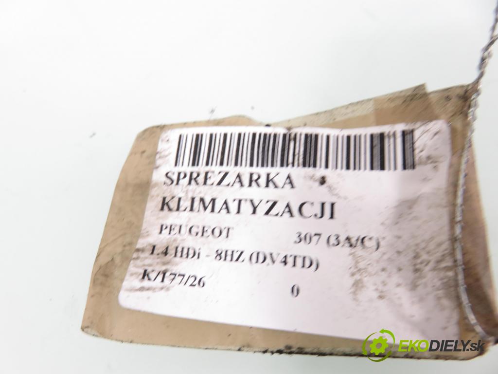 PEUGEOT 307 (3A/C) HB 2004 50,00 1.4 HDi - 8HZ (DV4TD) 1398,00 KOMPRESOR: klimatizace 9648238480 (Kompresor klimatizace)
