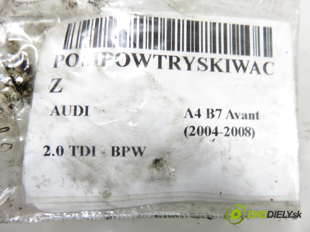 AUDI A4 Avant (8ED, B7) KOMBI 2007 103,00 2.0 TDI - BPW 1968,00 Vstrekovač 038130073BJ ; 0414720229 (Vstrekovač paliva)