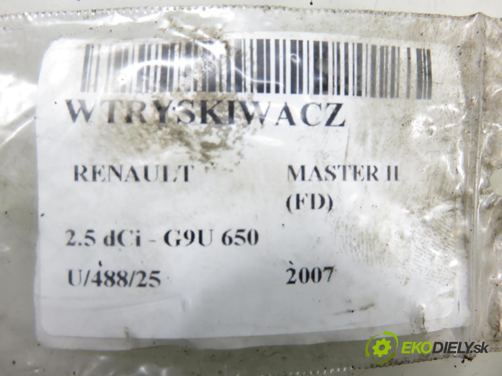 RENAULT MASTER II Skrzynia (FD) FURGON 2007 88,00 2.5 dCi 120 - G9U 650 2464,00 vstřikovač 0445110265 ; H82484403 (Vstřikovač paliva)
