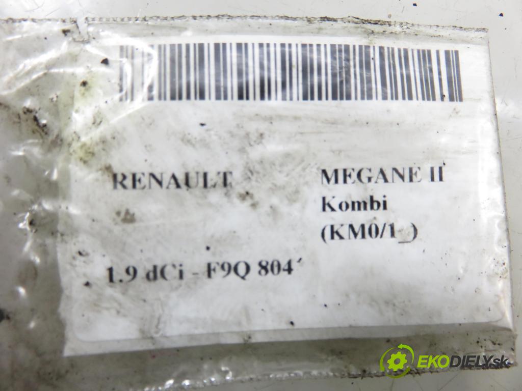RENAULT MEGANE II Kombi (KM0/1_) KOMBI 2008 96,00 1.9 dCi 131 - F9Q 804 1870,00 vstrekovač 0445110280 ; H82606383 (Vstrekovač paliva)