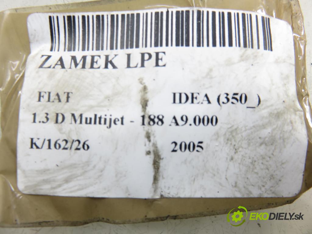 FIAT IDEA (350_) HB 2005 0,00 1.3 D Multijet - 188 A9.000 1248,00 zámok 51708421