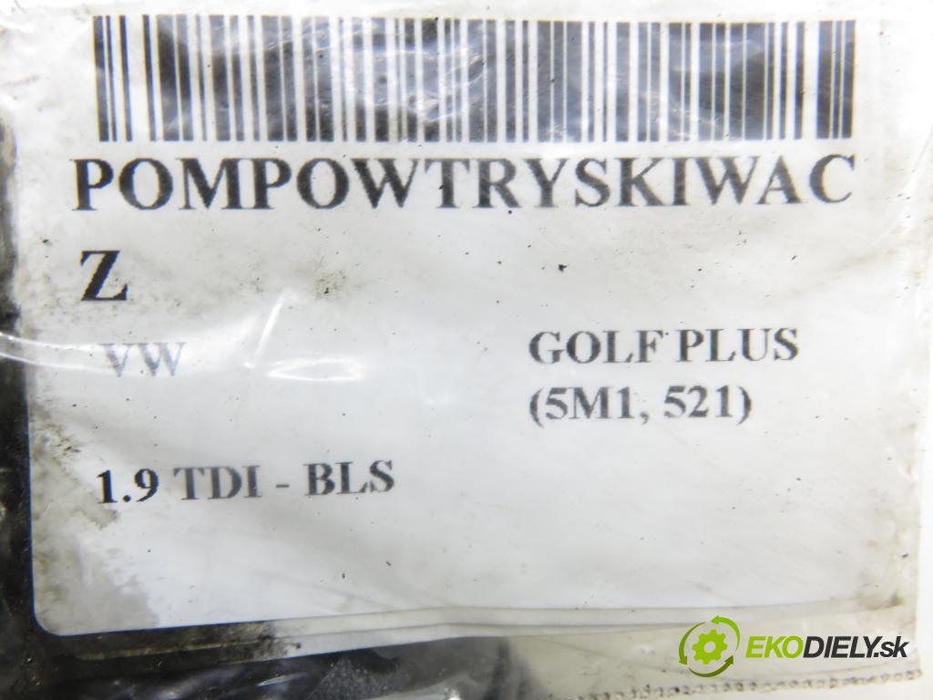 VW GOLF PLUS (5M1, 521) HB 2008 77,00 1.9 TDI - BLS 1896,00 Vstrekovač 038130073BN ; 0414720313 (Vstrekovač paliva)