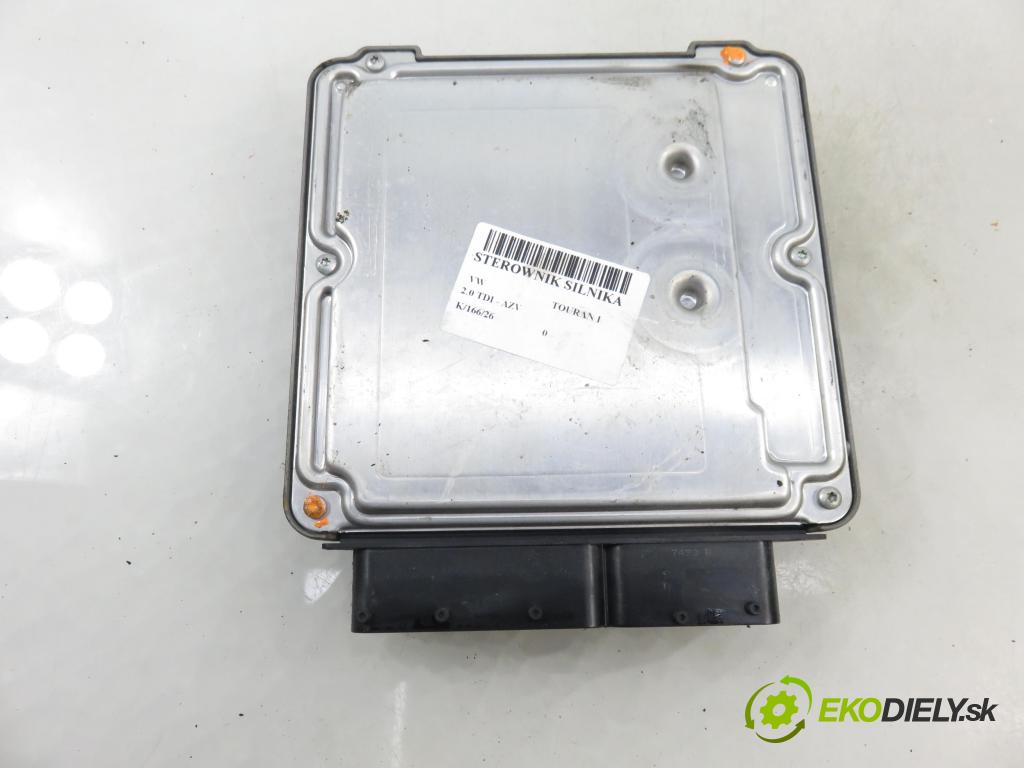 VW TOURAN (1T1, 1T2) MINIVAN 2004 100,00 2.0 TDI PD 16V 136 - AZV 1968,00 Riadiaca jednotka Motor 0281011786 ; 03G906016EH