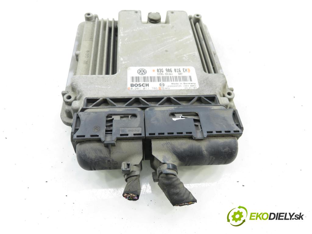 VW TOURAN (1T1, 1T2) MINIVAN 2004 100,00 2.0 TDI PD 16V 136 - AZV 1968,00 Riadiaca jednotka Motor 0281011786 ; 03G906016EH