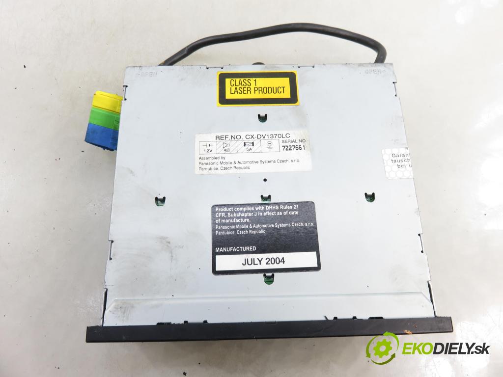 VW POLO (9N_) HB 2004 55,00 1.4 TDI PD 75 - AMF 1422,00 RADIO CD Modul 1J0035152C ; 1J0035119C