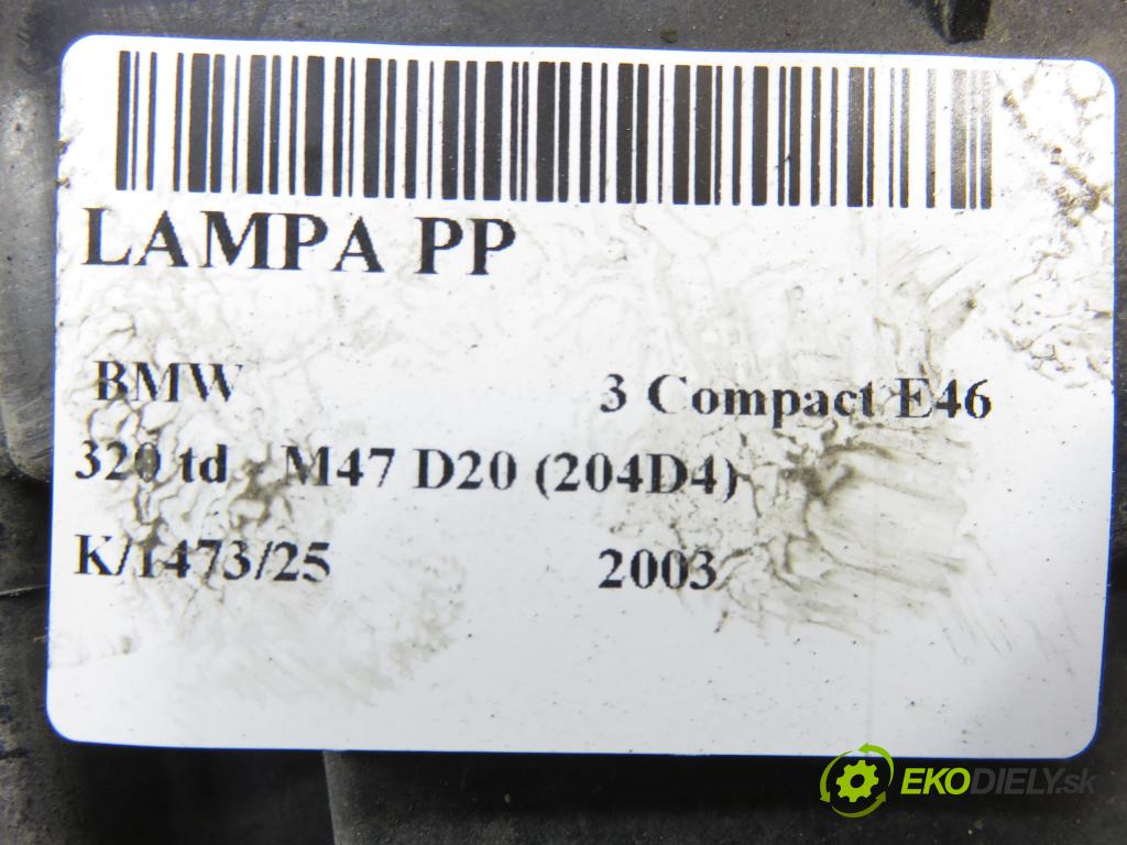 BMW 3 Compact (E46) HB 2003 110,00 320 td 150 - M47 D20 (204D4) 1995,00 Svetlo PP 6901970