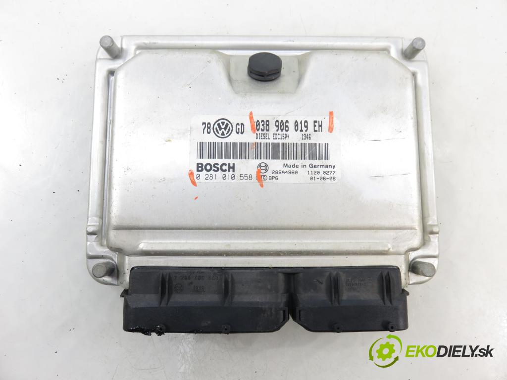VW PASSAT B5.5 (3B3) SEDAN 2001 96,00 1.9 TDI - AWX 1896,00 Riadiaca jednotka Motor 038906019EH ; 0281010558