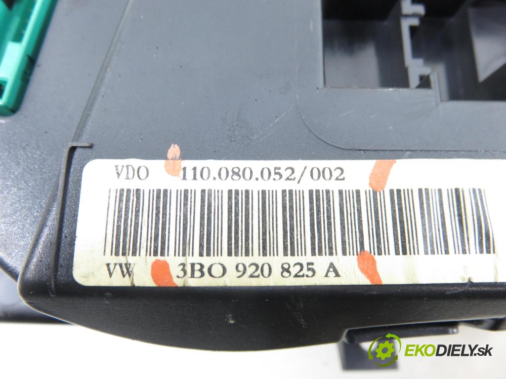 VW PASSAT B5.5 (3B3) SEDAN 2001 96,00 1.9 TDI - AWX 1896,00 Prístrojovka elektrický 3B0920825A ; 110080052002